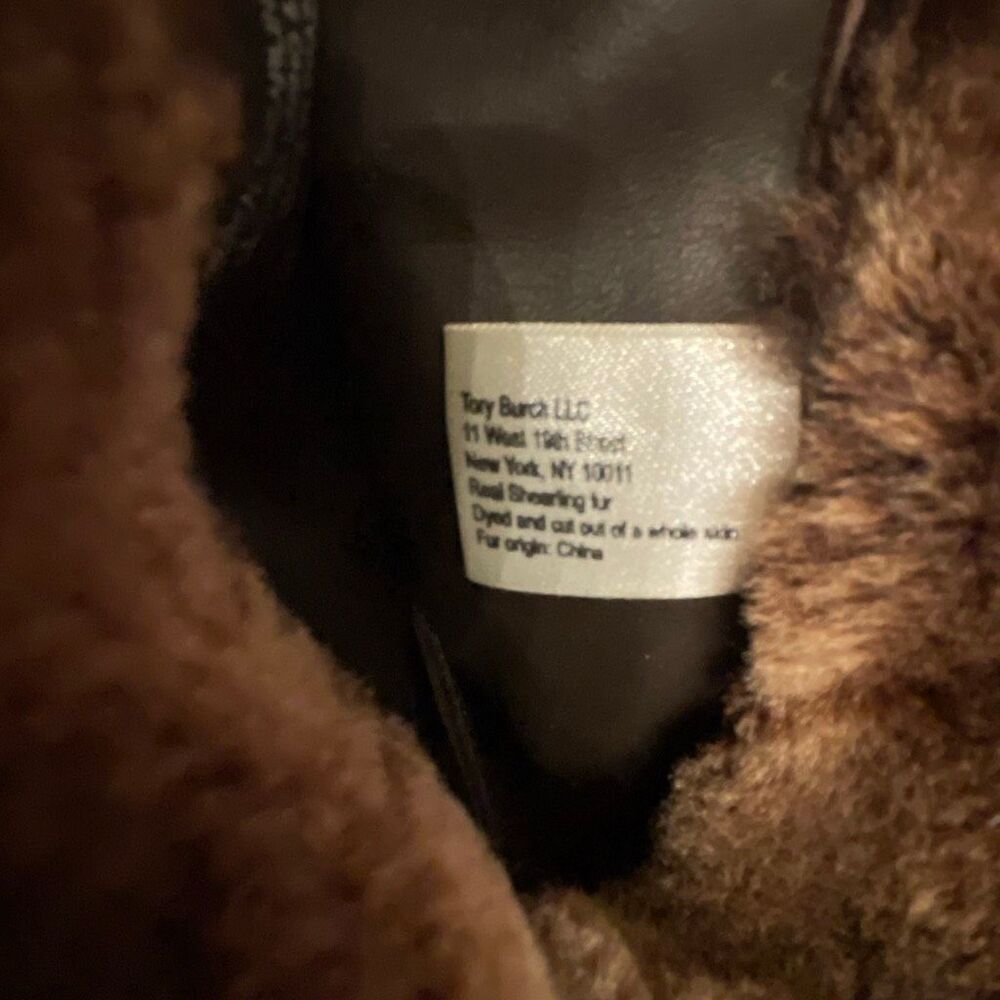 Tory Burch Shearling Tall Heeled Boot Size 7 - Picture 13 of 16